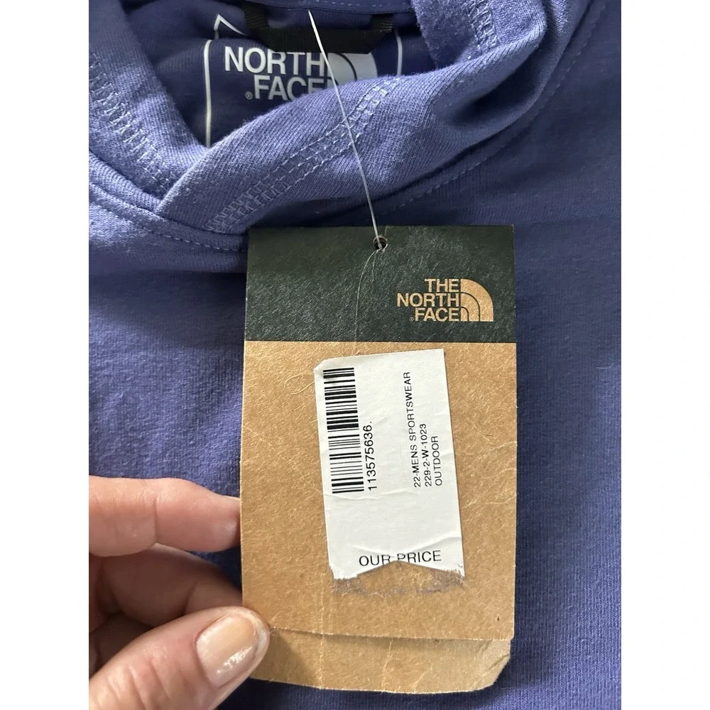 The North Face Men's Hooded Longsleeve Slim Fit Cave Blue Small Shirt